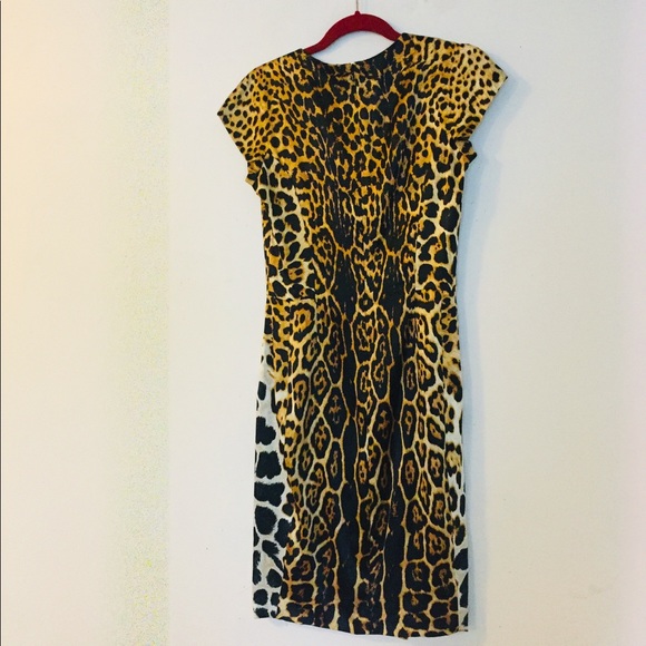 Signature YSL Leopard Print Silk Dress FR38 US4 - Picture 7 of 10